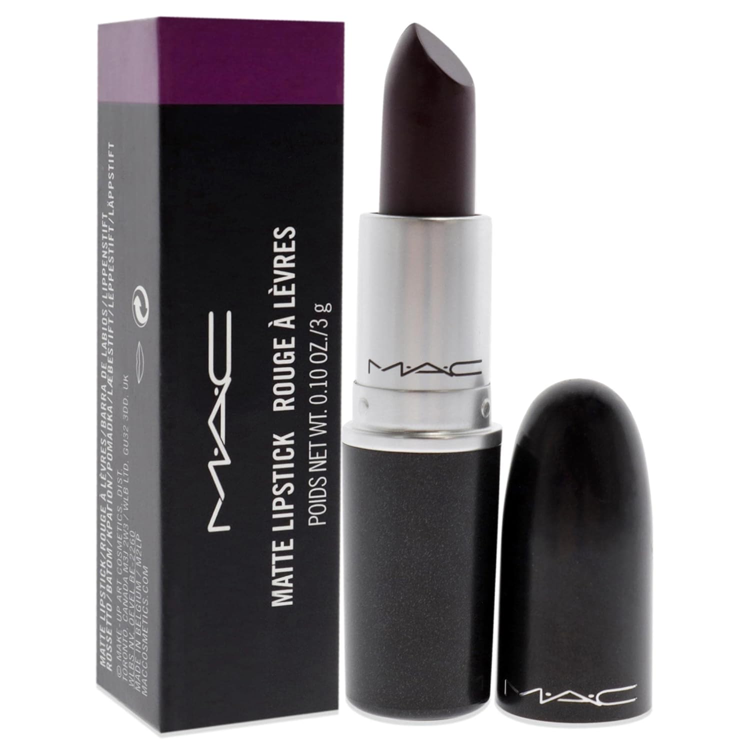 Buy now MAC Matte Lipstick - Smoked Purple Lipstick Women 0.1 oz at indiglob india