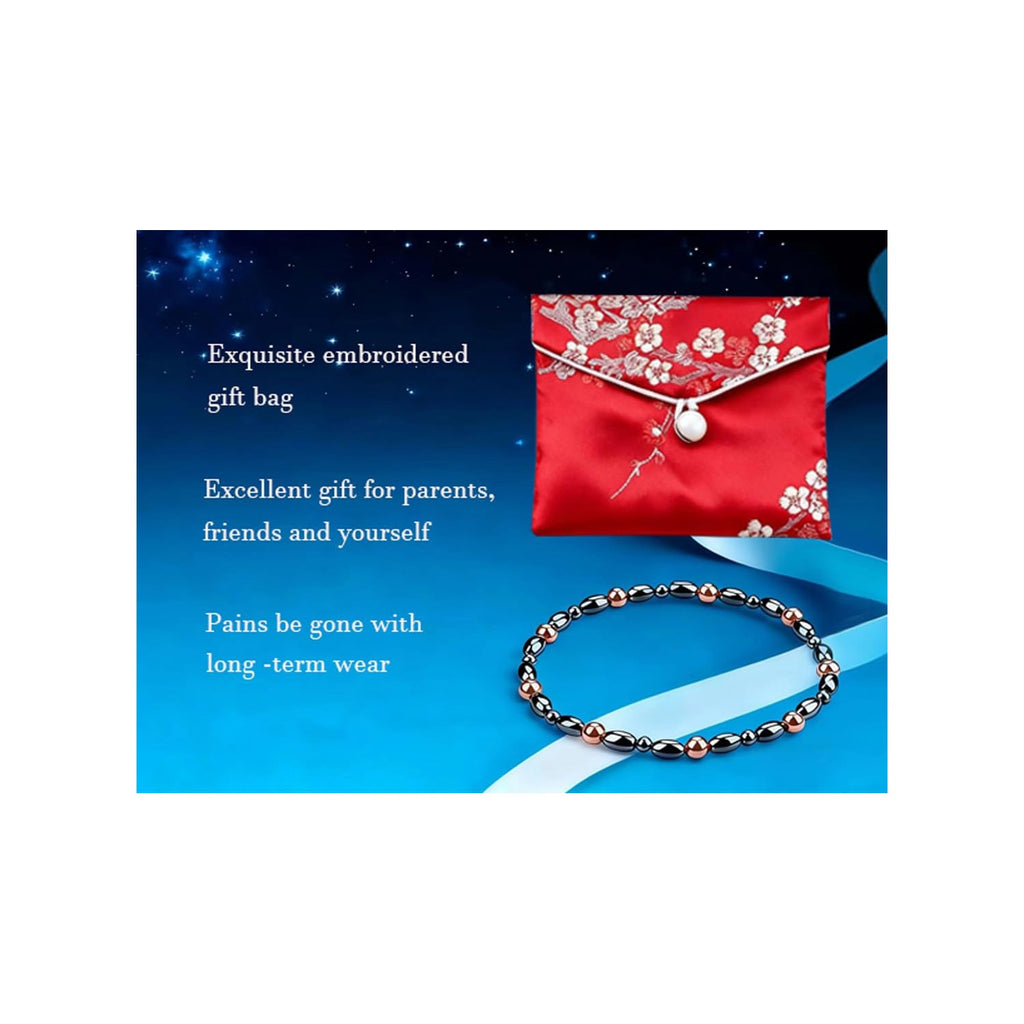 Copper Magnetic Anklets for Women Christmas for Family Red Copper