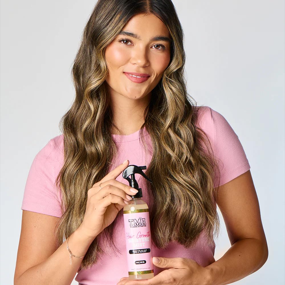 The Mane Attraction Hair Growth Moisture Mist for All Hair Types, 8 Fl Oz