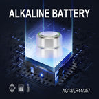 LR44 Batteries 10 Pack, L1154F AG13 357 303 SR44 A76 Premium Alkaline Battery 1.5V Button Coin Cell Battery for Watch Batteries