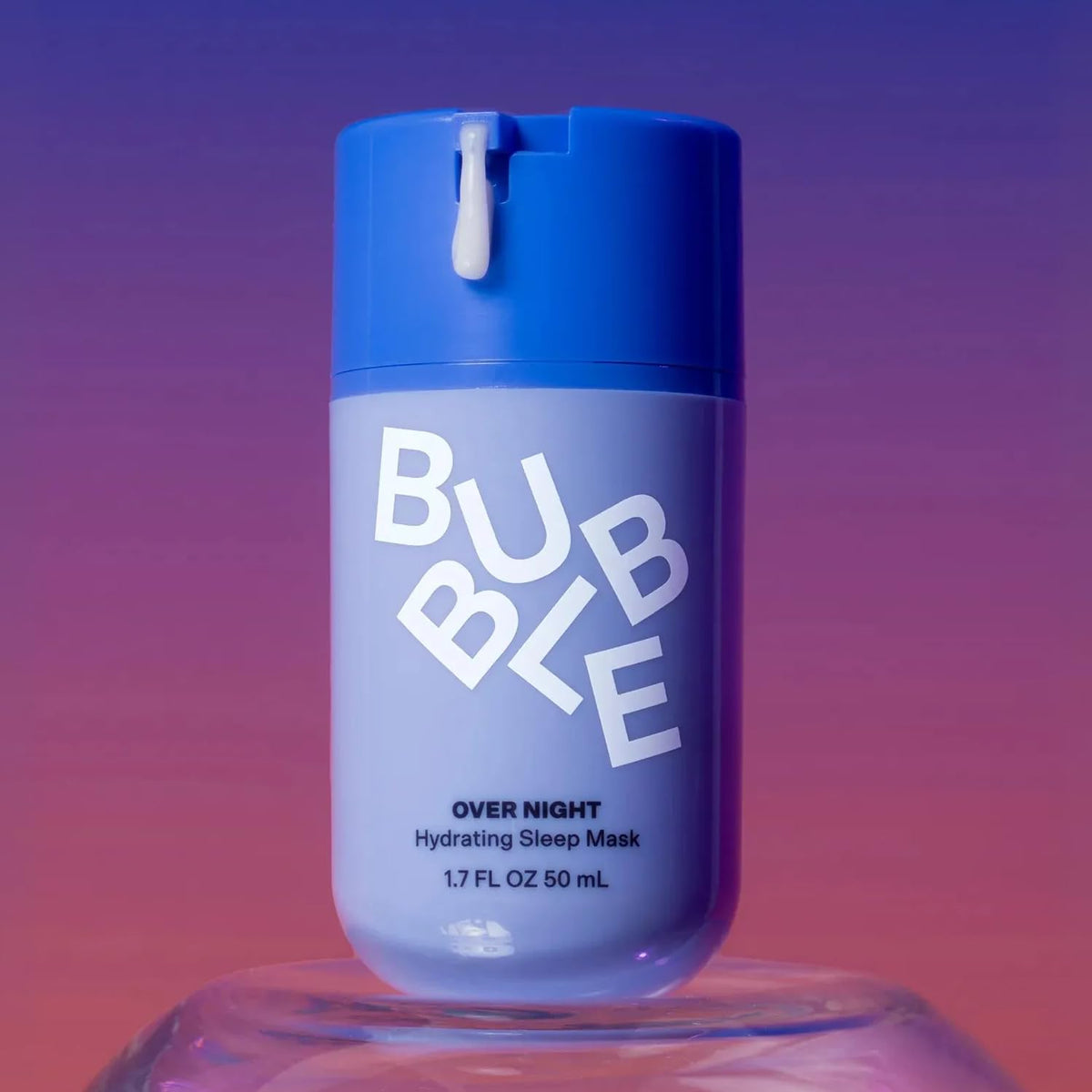 Bubble Skincare Over Night Hydrating Sleep Mask - Gentle Exfoliating Overnight Face Mask for Skin Barrier Repair - Formulated with Mandelic Acid & Sodium PCA to Hydrate, Brighten & Soothe Skin (50ml)