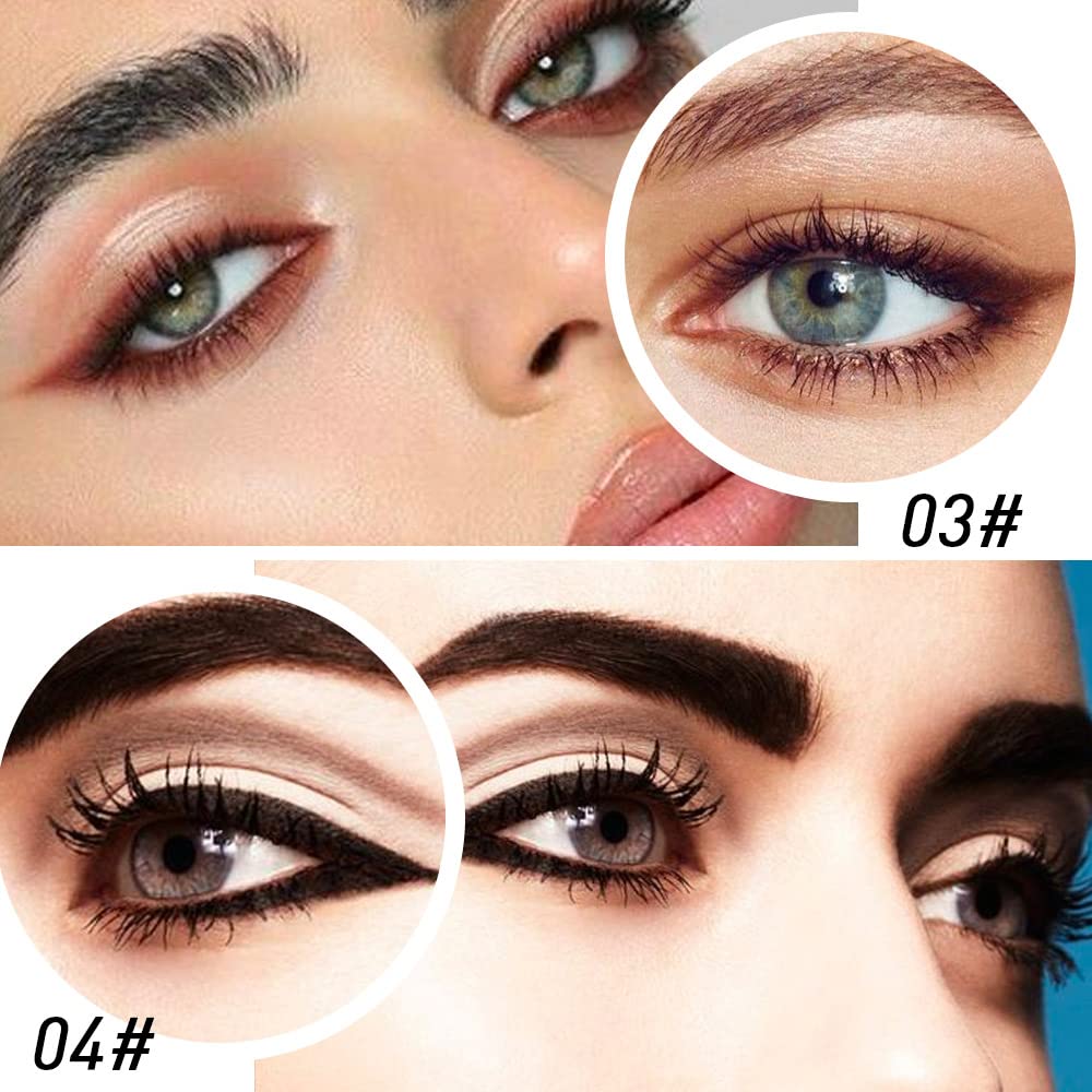 Enhance your eyes with Kaely's 2Pcs Gel Eyeliner Pencil set, offering natural, authentic shades for stunning looks.