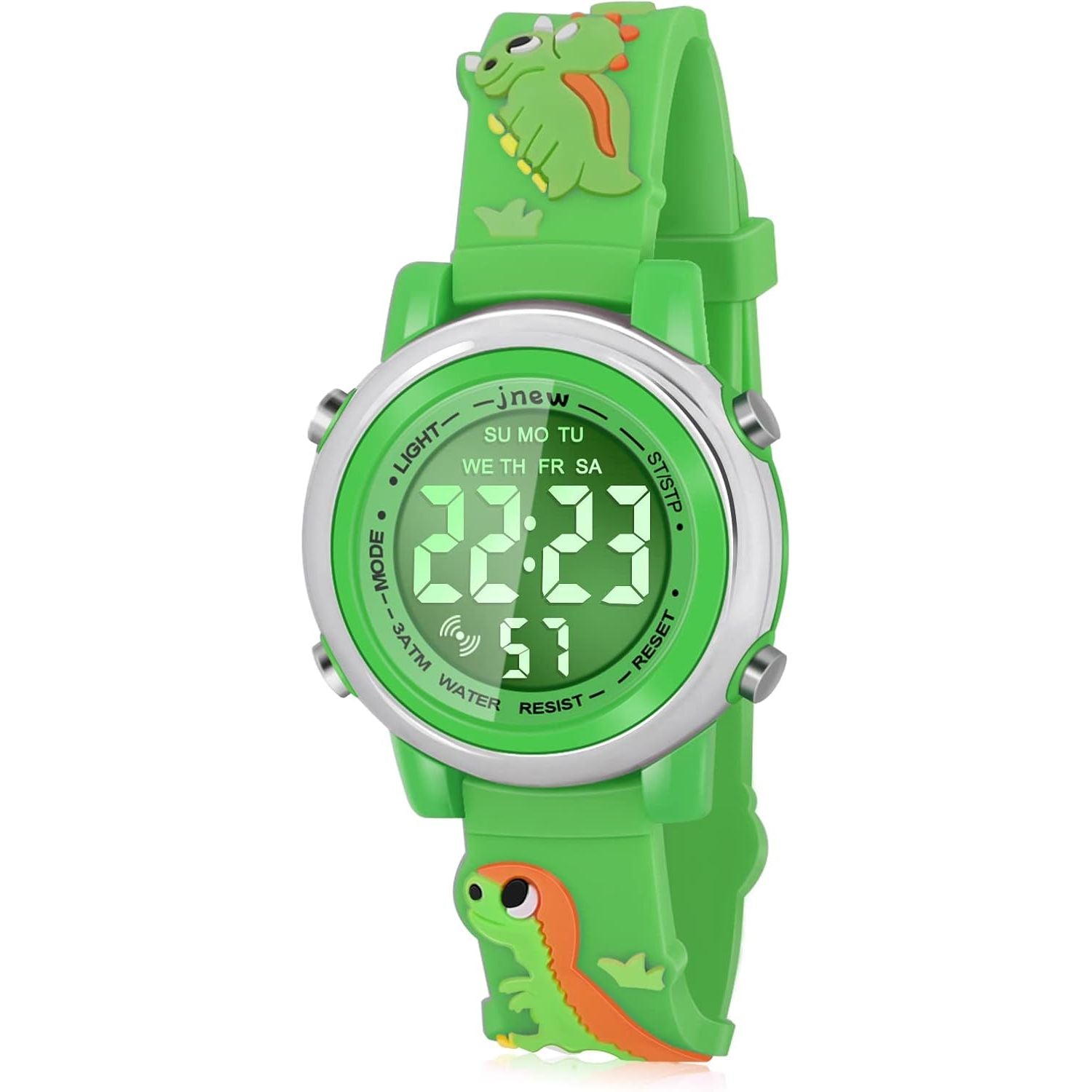 Buy now Kids Watches with Waterproof Alarm - Dinosaur Gifts for Boys Girls Age 3-10 Green at indiglob india