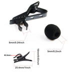 Buy now AUGSUN 18Pcs Lapel Microphone Clips Replacement Kit, 6Pcs Lavalier Mic Clips Metal Tie Clips Lavalier Microphone Clips, 6Pcs Windscreen Foam Cover and 6Pcs Plastic Wire Clips at indiglob india
