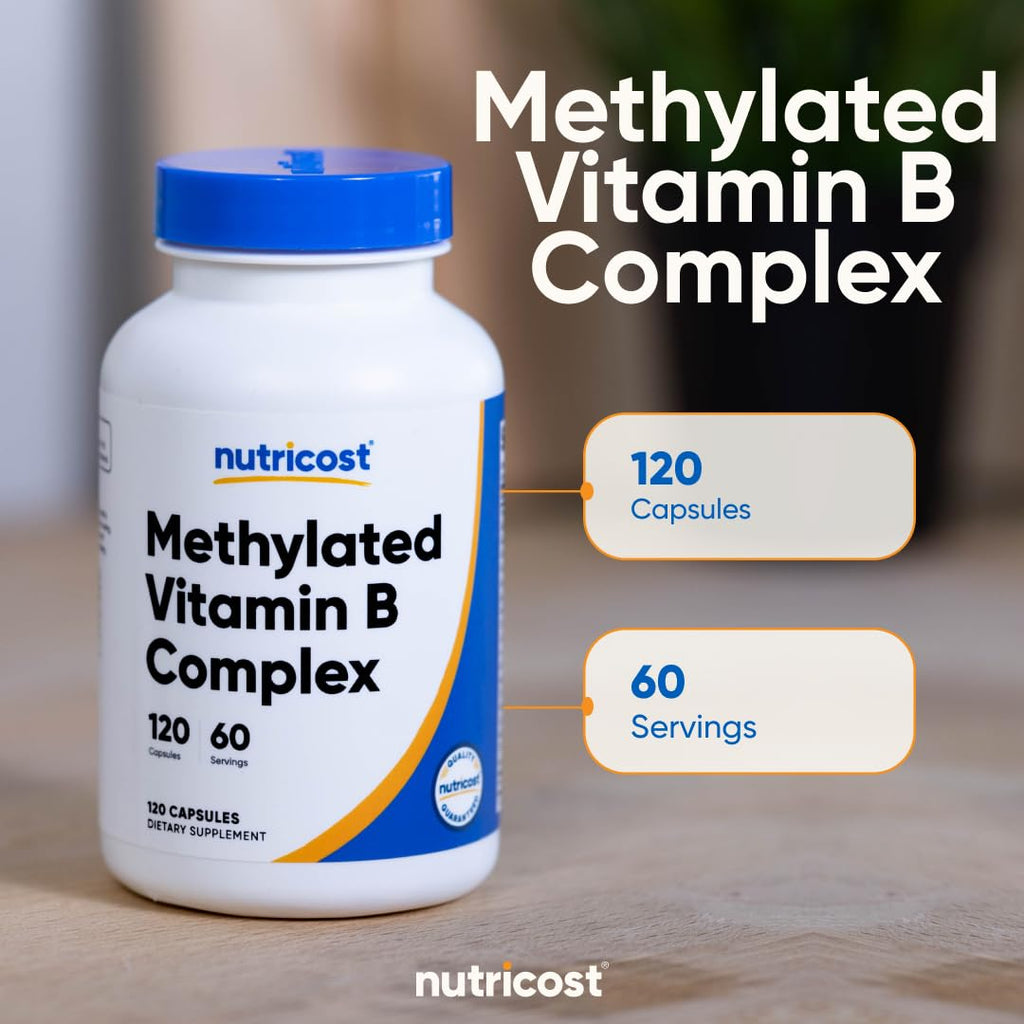 Nutricost Methylated Vitamin B Complex 120 Capsules, 60 Servings