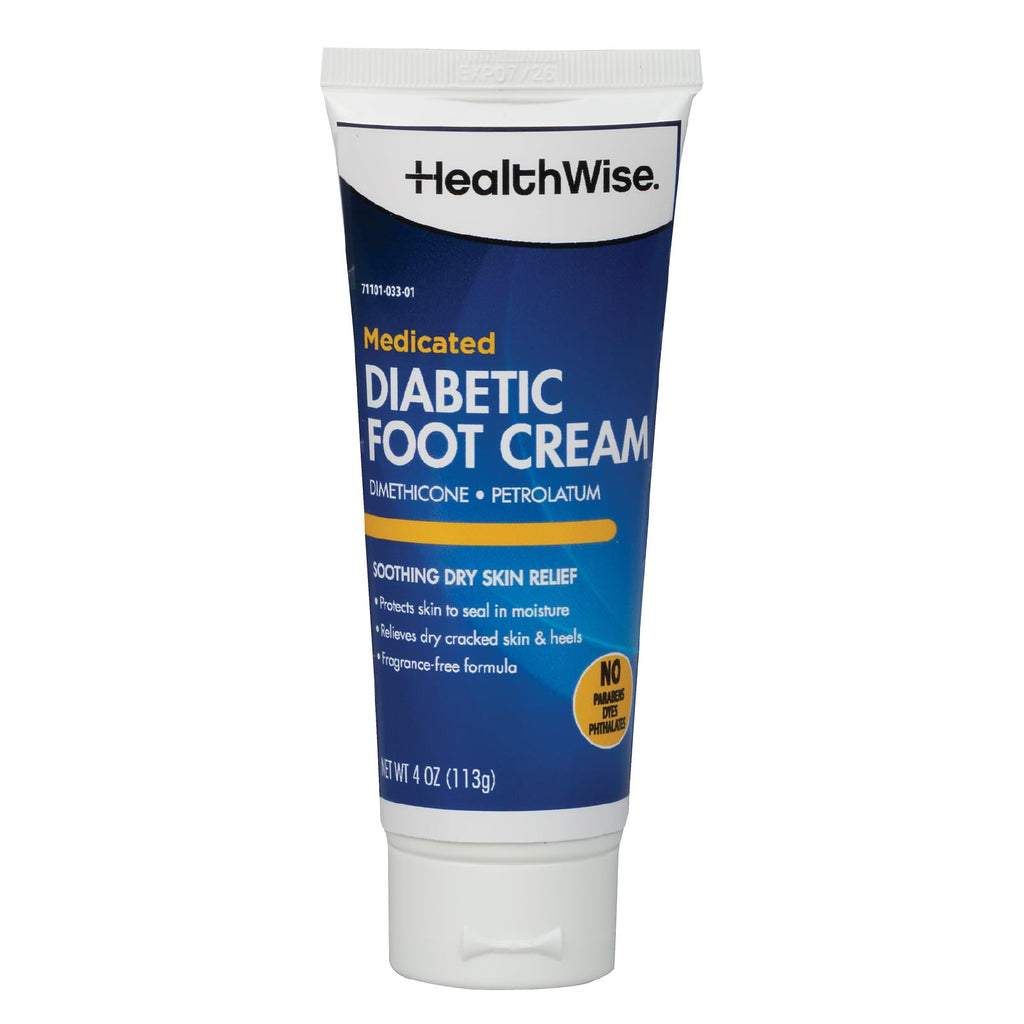 HealthWise Diabetic Foot Cream, 4 oz