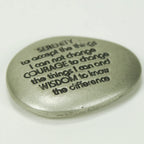 Buy now Cathedral Art Serenity Prayer Soothing Stone - Engraved Rock with Inspirational Words, Mindfulness and Meditation Stones for Stress, Worry, and Anxiety, 1-1/2-Inch, Silver at indiglob india