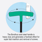 Buy now Bondhus 13389 Set of 8 Hex T-handles w/Stand, sizes 2-10mm, Multicolor, One Size at indiglob india