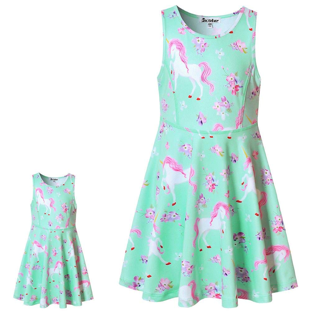 Buy now Girl & Doll Matching Dresses Floral Unicorn Clothes Summer Swing Dress 3t 4t at indiglob india