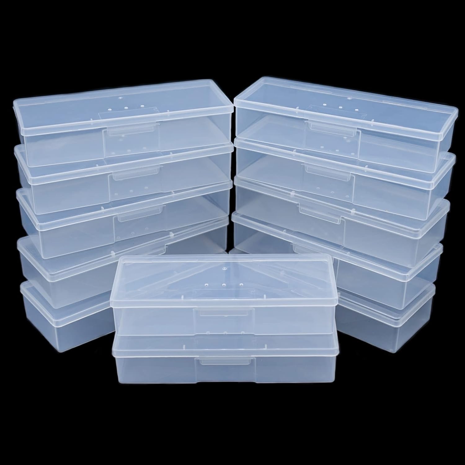 Buy now Clear Manicure Tool Box, Personal Nail Box Storage Case for Organizing, Plastic Nail Tool Box for Manicure Pedicure Kit (4pcs) 12pcs at indiglob india