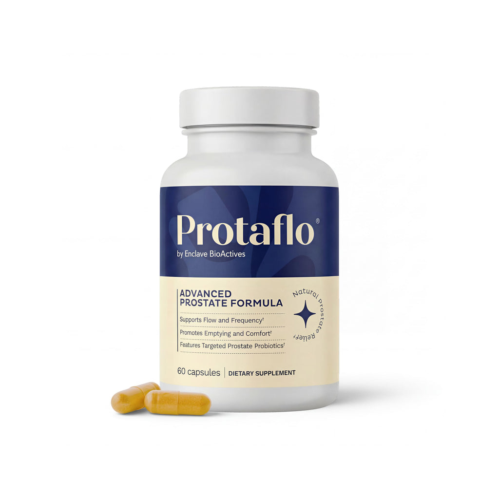 Prostate Support for Men, Urinary Flow & Bladder Care, 60 Capsules | With probiotics, black walnut, nettle, turmeric, lycopene, pumpkin seed, vitamin D3 & K2, zinc & selenium.