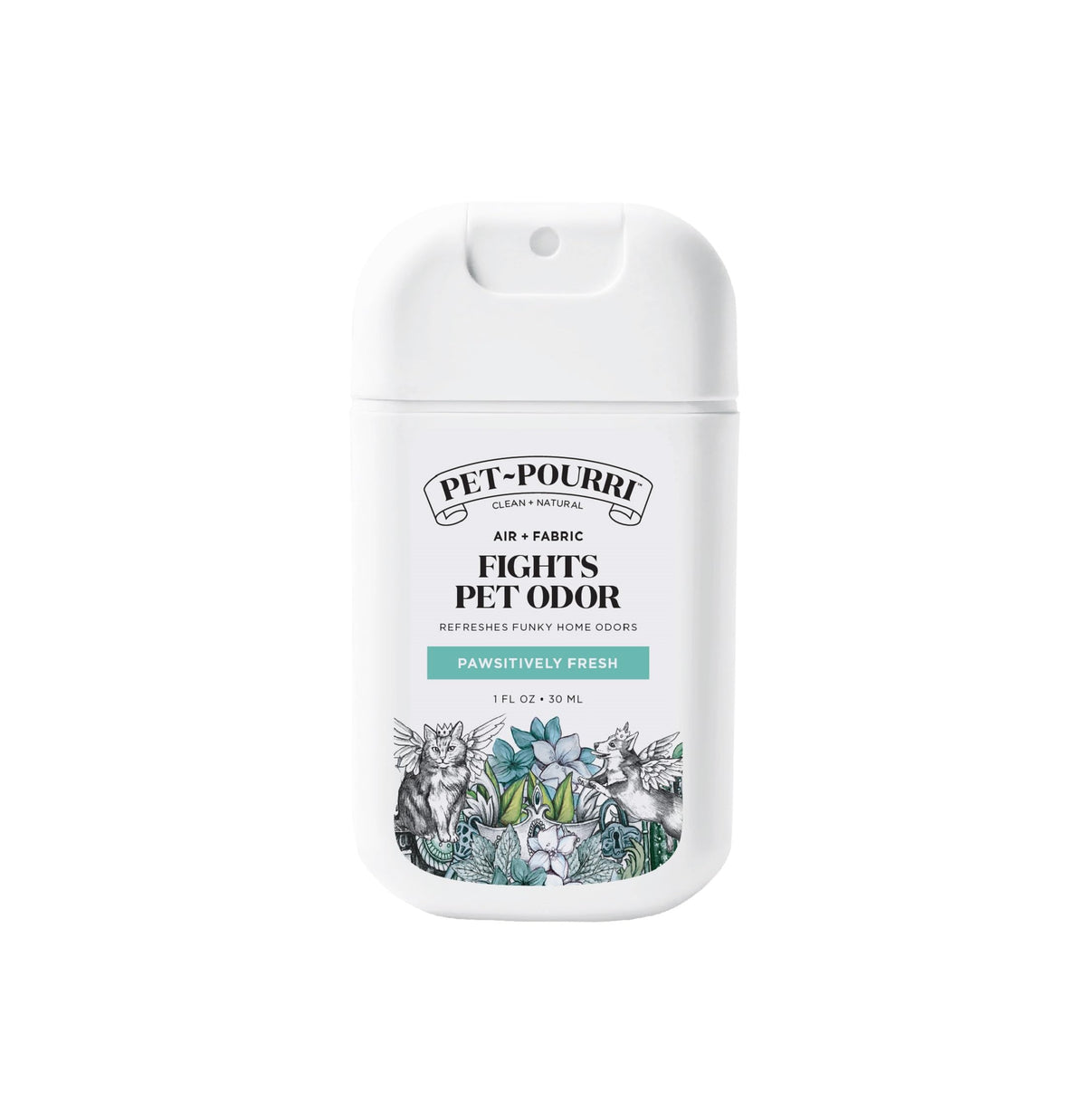 Pet-Pourri Pocket Deodorizer Spray, Pawsitively Fresh, 1 Fl Oz