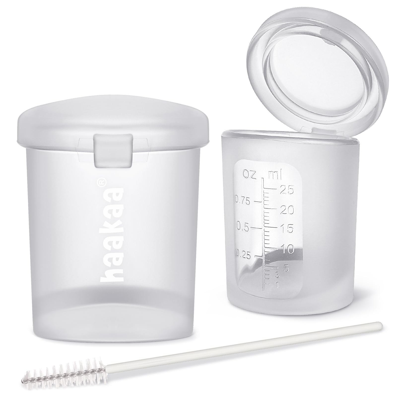 Buy now haakaa Colostrum Collector Kit Breast Milk Collector with Cotton Cloth Wipe and Storage Case, Ready-to-Use, Reusable, 4ml/6pcs 2 Count (Pack of 1)-Feeding Cup 25ml 2 at indiglob india
