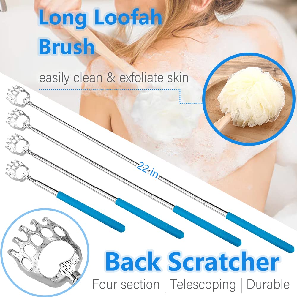7PC Hip Kit For Seniors Total Hip Replacement Prime, Hip Replacement Kit After Surgery, Hip Replacement Recovery Kit With Grabber,Sock Aid,Leg Lifter,Dressing Stick,Shoehorn,Back Scratcher,Bath Loofah
