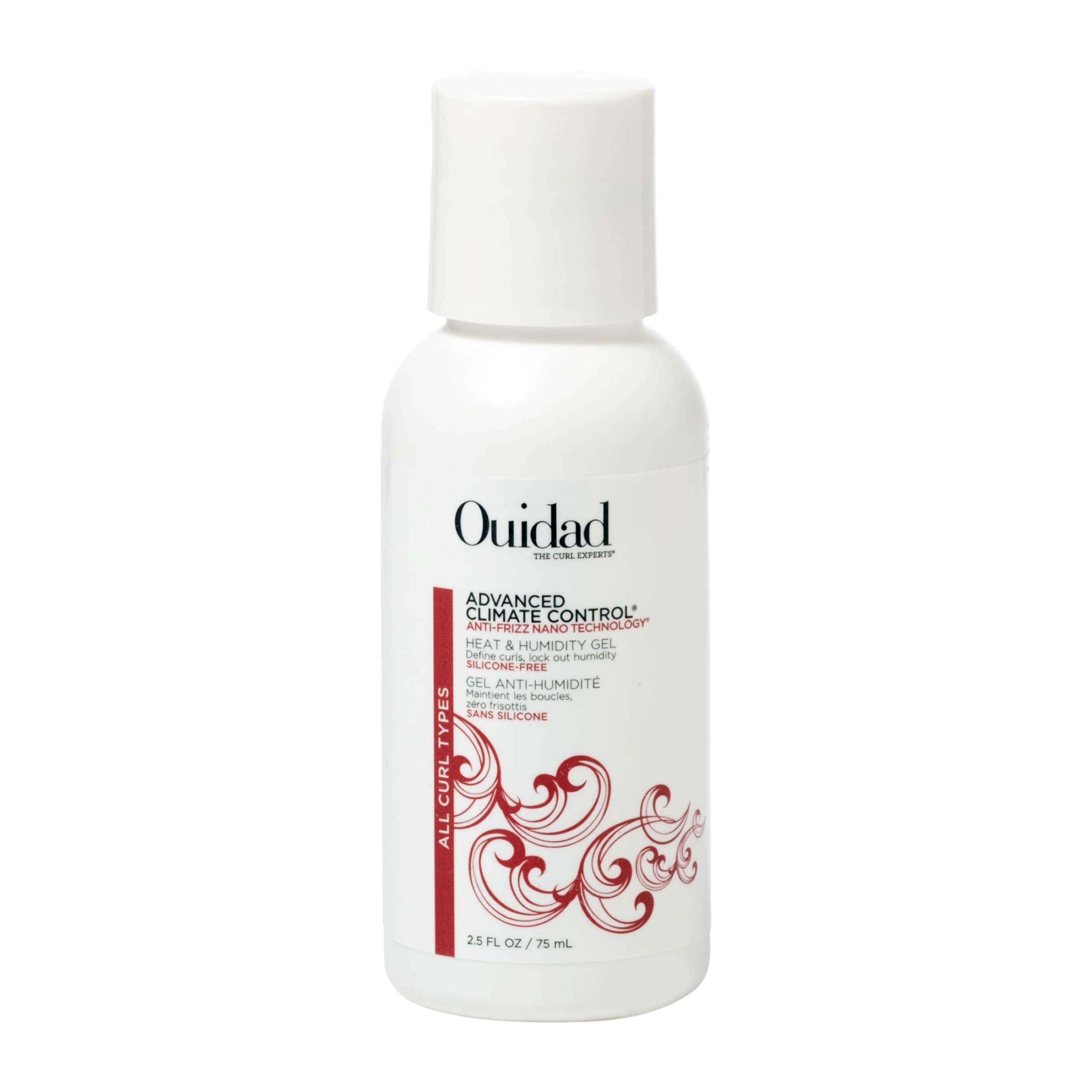 Ouidad Advanced Climate Control Heat & Humidity Curl Gel, Long-Lasting Hold | Moisturizing, Anti-Frizz Nano Technology, Locks Out Humidity, Crunch-Free Styling Gel for Curly Hair, For All Curl Types