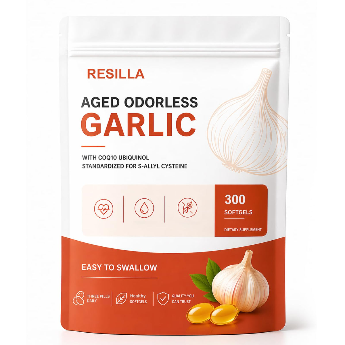 Aged Garlic Odorless Softgels, 300 Count