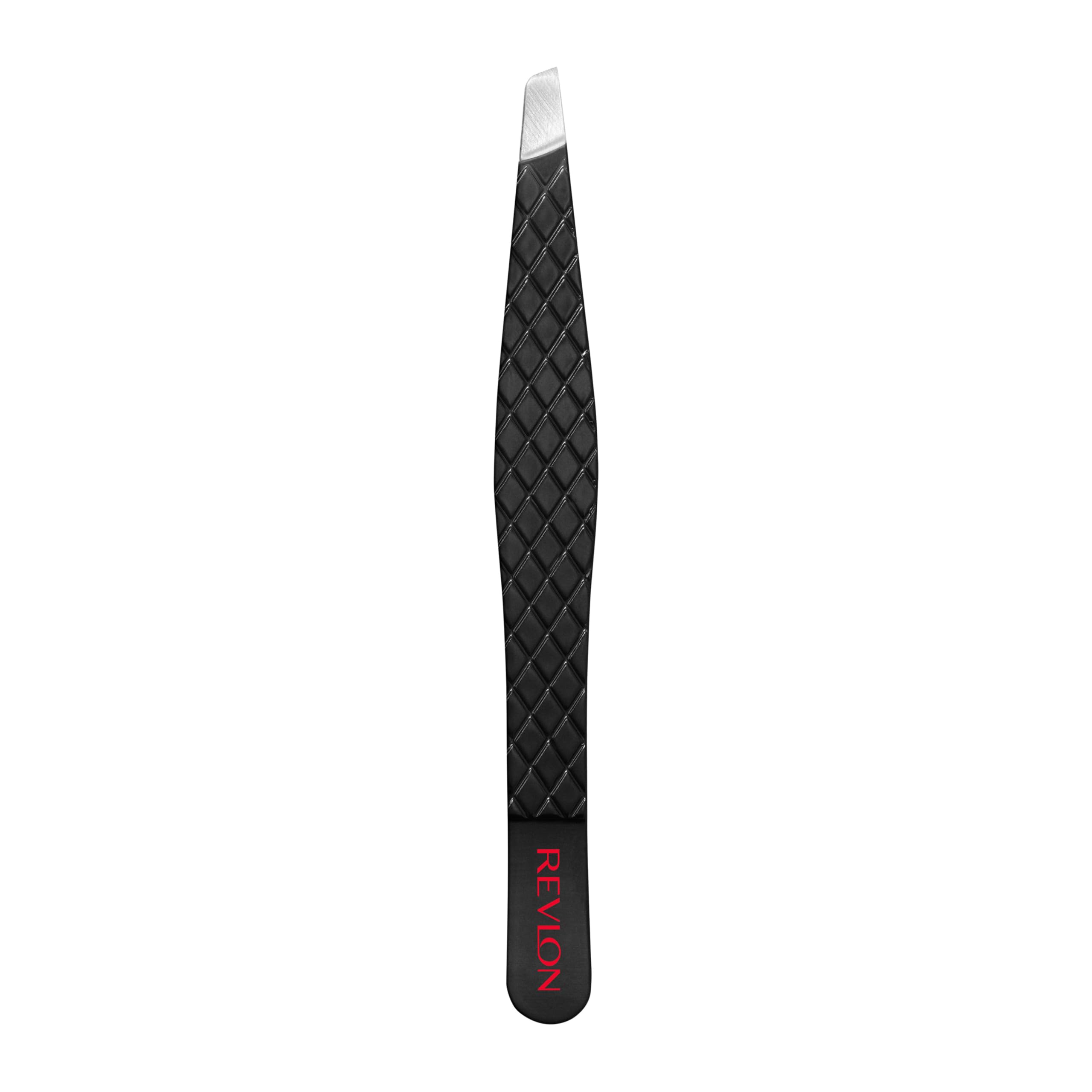 Revlon Expert Slant Tip Tweezer, Black, 1 Count | High precision stainless steel slant tweezer for easy, accurate hair removal.