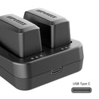 Dual-Port Charger for SRAM AXS/eTap Red Force Rival GX Eagle Battery, Both Batteries can be Quickly Charged at the Same Time, the Unit Came with USB C