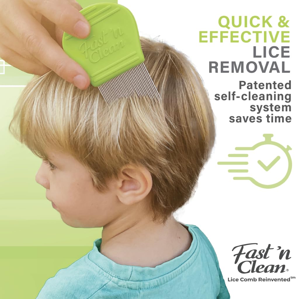 Fast 'n Clean - The Self Cleaning Lice Comb