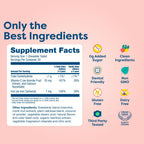 Hiya Iron+ Supplements for Kids, No Added Sugar, 60 Day Supply, Strawberry | Third Party Tested, Chewable High Absorption Iron Supplement Refill, Delicious Strawberry Flavor & Easy on Children's Stomach