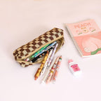 Buy now LYDZTION Makeup Bag Cosmetic Bag for Women,1Pcs Large Capacity Makeup Bags and 1Pcs Pencil Case Makeup Brushes Storage Bag Travel Toiletry Bag Organizer at indiglob india