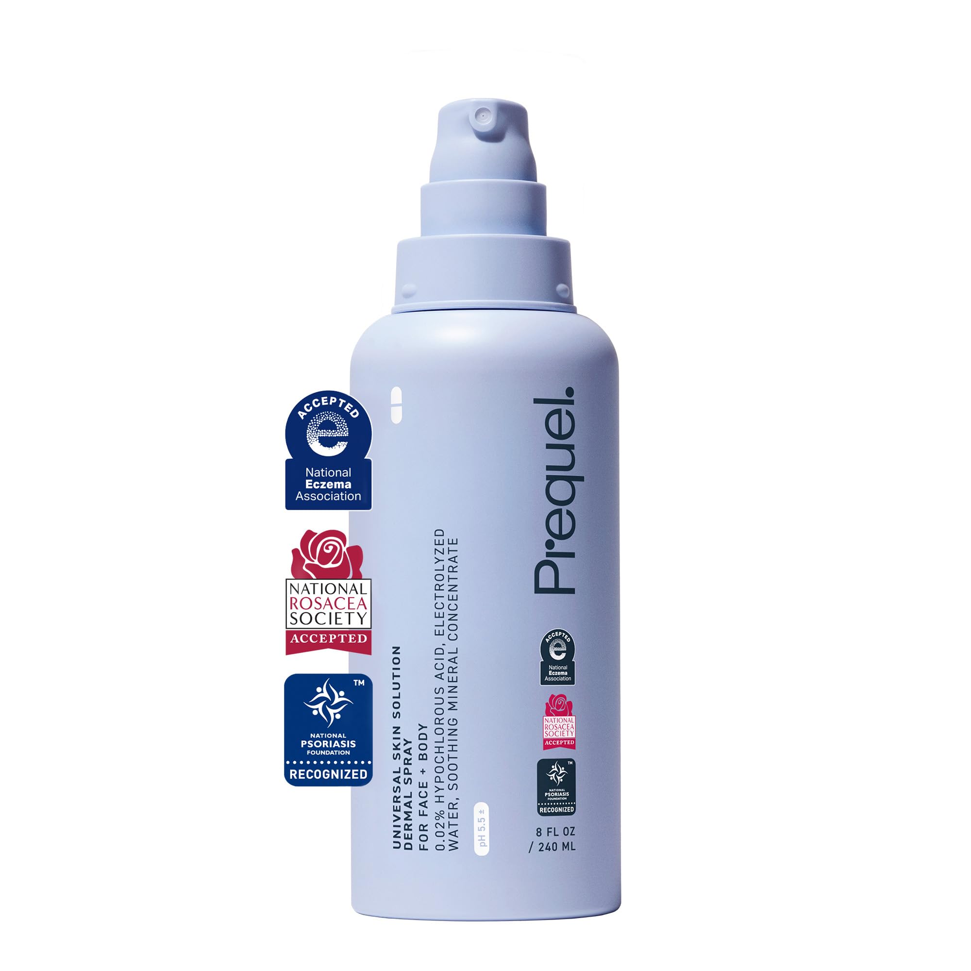 Prequel Skin Hypochlorous Acid Spray - HOCL Facial Mist Minerals 4oz | Hypochlorous Acid HOCL Spray With Minerals And Electrolyzed Water, pH Stabilized Facial Mist For Skin Care Routine Support