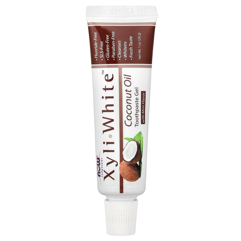 Buy now XyliWhite Coconut Oil Toothpaste Gel Now Foods 1 oz Gel at indiglob india