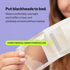 Peach Slices - Nose Pore Patches (7 ct) - Overnight Blackhead Remover - Pore Strips - Absorbs Gunk - Thin, Flexible & Painless - Hydrocolloid Patches - Vegan & Cruelty Free - Korean Skin Care & Beauty