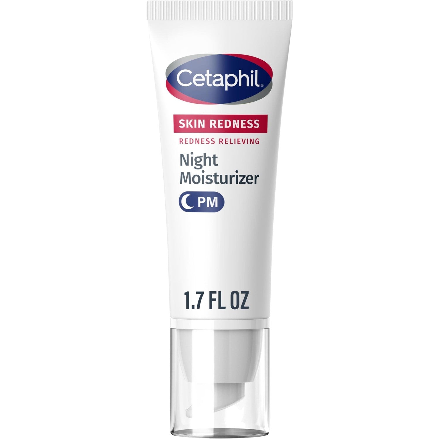 Cetaphil Redness Relieving Night Cream Face Moisturizer, 1.7oz | Fragrance Free, Hypoallergenic, Soothes Dry Redness-Prone Skin Overnight, Sensitive Skin Safe, Dermatologist Recommended