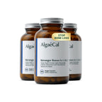 ALGAECAL Plant Based Calcium Supplement for Bone Strength, 90 Caps, 3 Packs | Organic red algae calcium 750mg with D3 1000 IU and 13 minerals for daily bone health support. Veggie capsules.
