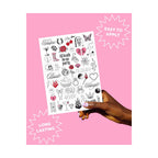 xo, Fetti 100 Realistic Bachelorette Temporary Tattoos | Bride Party Gift