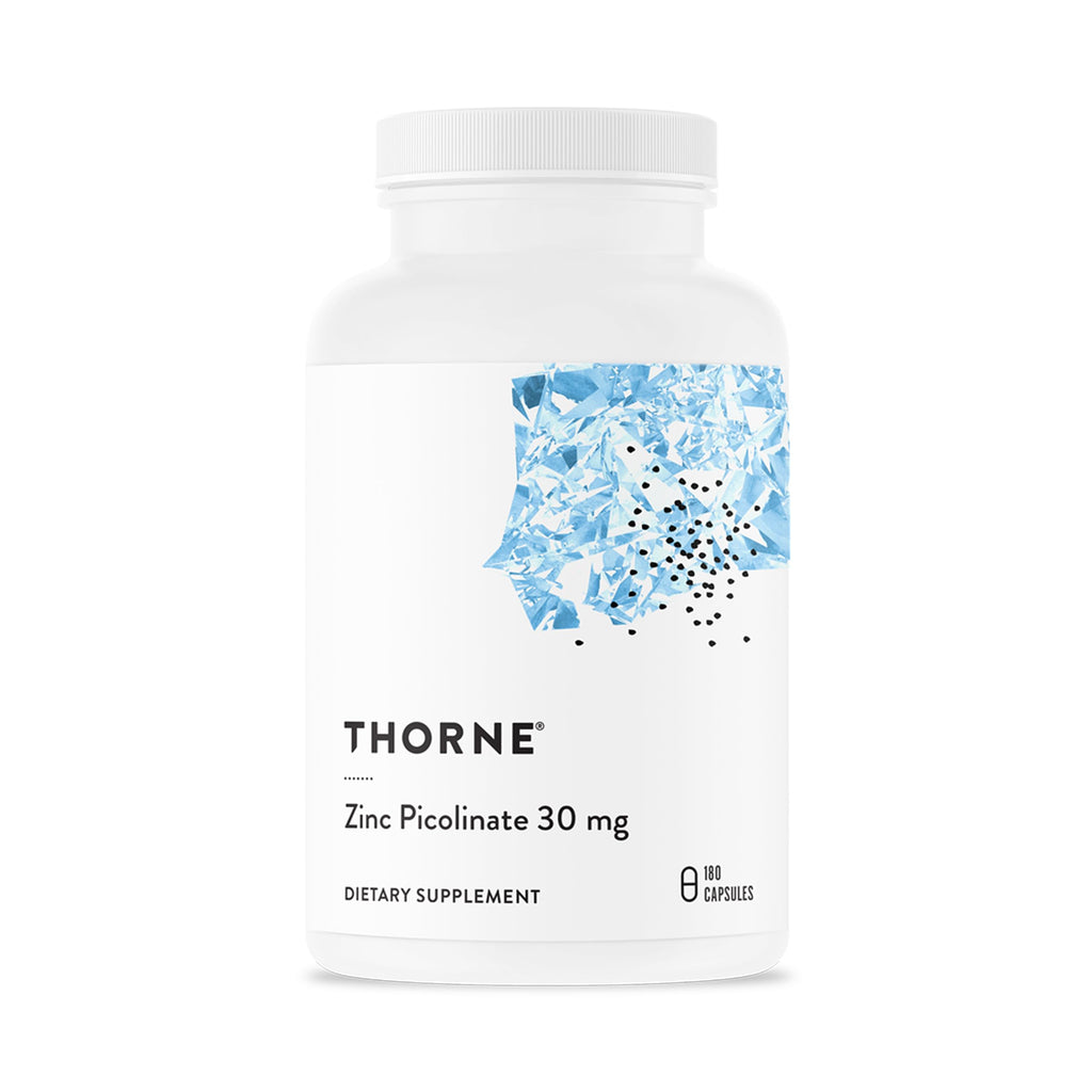 THORNE Zinc Picolinate 30 mg, Highly Absorbable Zinc, 60 Capsules | Supports Immune System, Eye, Skin, Nerve & Reproductive Health*, Trace Mineral Supplement, NSF Contents Certified
