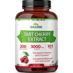 Zazzee Tart Cherry 10:1 Extract, 60 Vegan Capsules, 2 Month Supply | Montmorency Cherry, Certified Kosher, Joint & Uric Acid Support, Antioxidant Support Formula, Non-GMO, Made in the USA