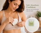 TL Care Nursing Pads Made with Organic Cotton, Natural Color, 6 Count