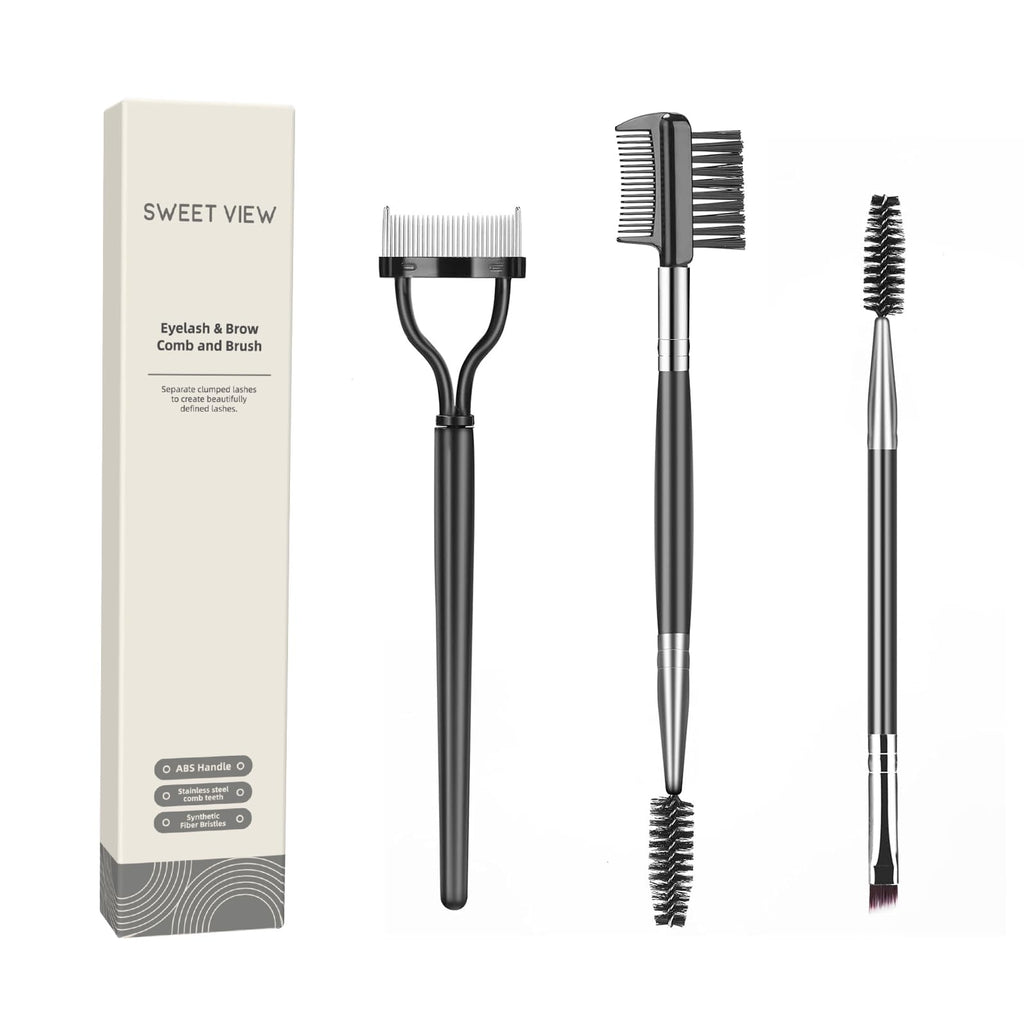 Eyelash Comb Lash Separator Tool Brow Brush | Lash Spoolie Professional Eye Makeup Tools