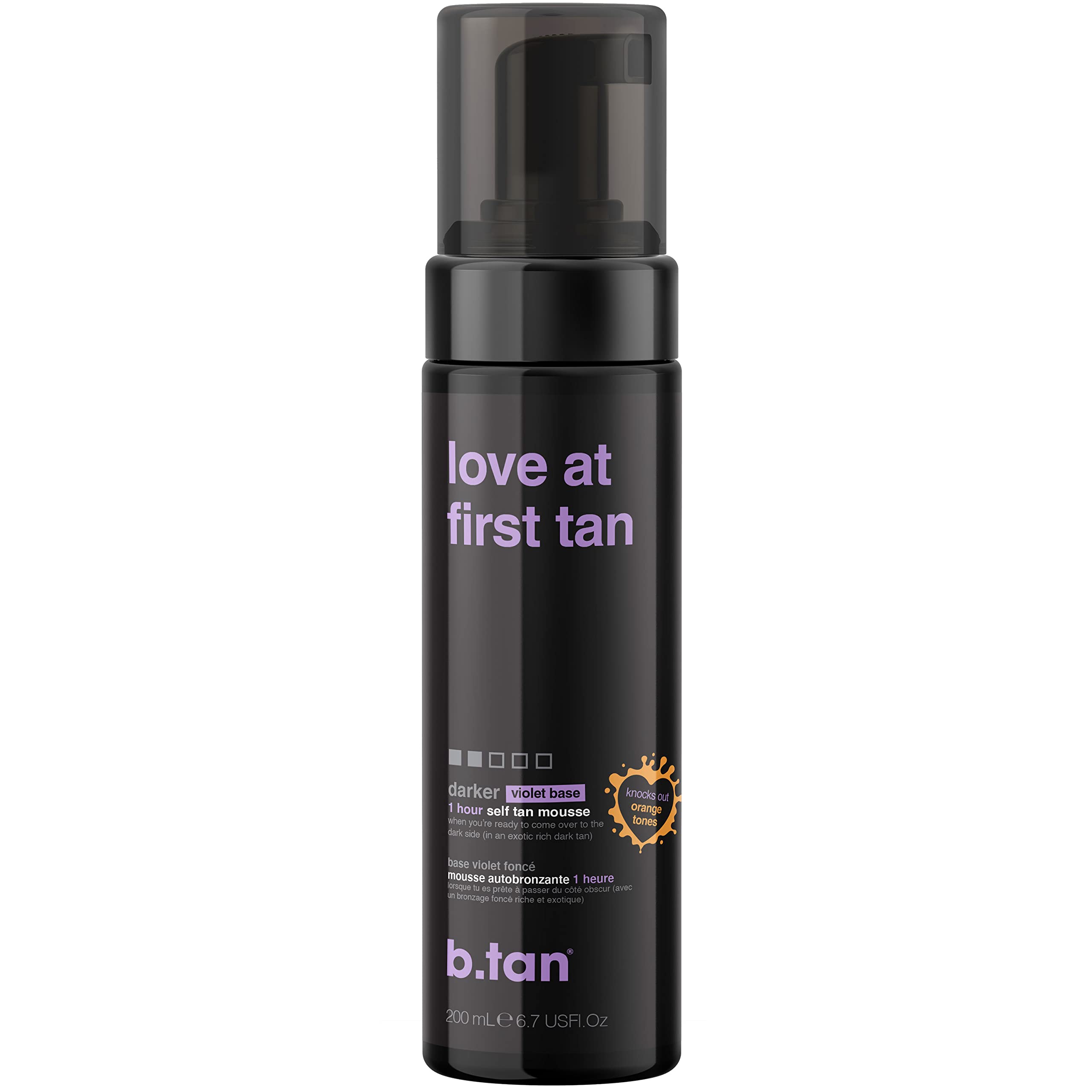 Buy now b.tan Dark Self Tanner Mousse | Get Tanned - Best, 1 Hour Express Sunless Tanning Foam, No Fake Tan Smell, Ultra Dark Bronzing Glow, Face & Body, Vegan, Cruelty Free, 6.7 Fl Oz at indiglob india