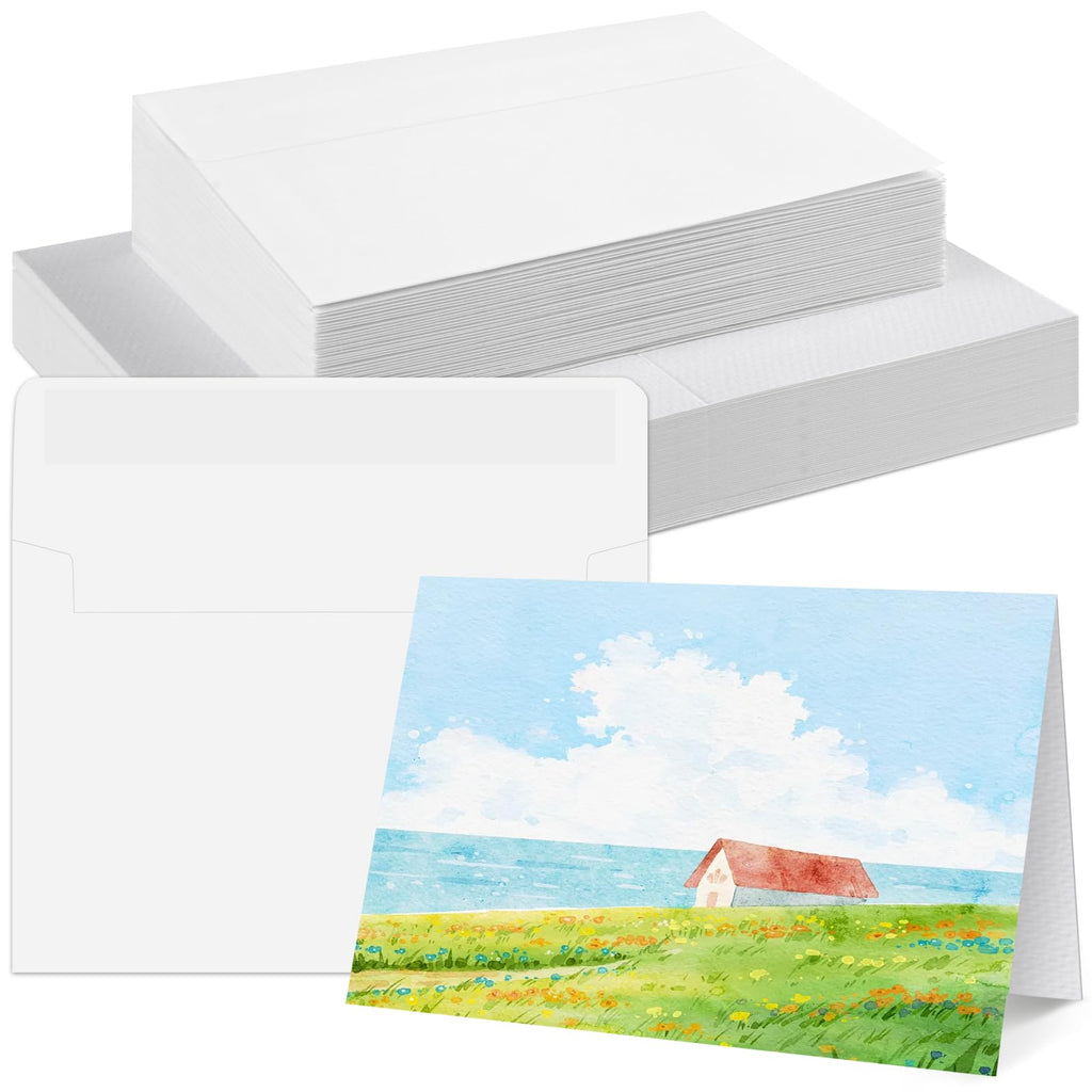 AZUREAL 30 Sets Watercolor Cards with Envelopes, 300 GSM Acid-Free Watercolor Paper Cards, Foldable Blank Watercolor Cards with Envelopes for Wedding, Invitations, Thank You Notes, DIY Projects