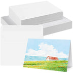 AZUREAL 30 Sets Watercolor Cards with Envelopes, 300 GSM Acid-Free Watercolor Paper Cards, Foldable Blank Watercolor Cards with Envelopes for Wedding, Invitations, Thank You Notes, DIY Projects