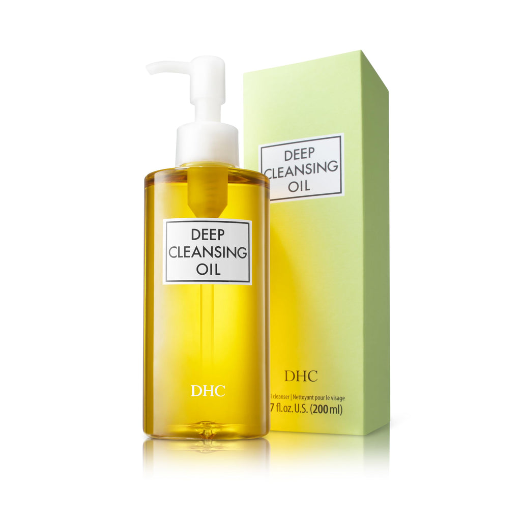 DHC Deep Cleansing Oil, Makeup Remover, Gentle Oil Cleanser, 6.7 oz | Facial Cleansing Oil, Blackhead Remover, Cleanses without Clogging Pores, Residue-Free, Fragrance and Colorant Free