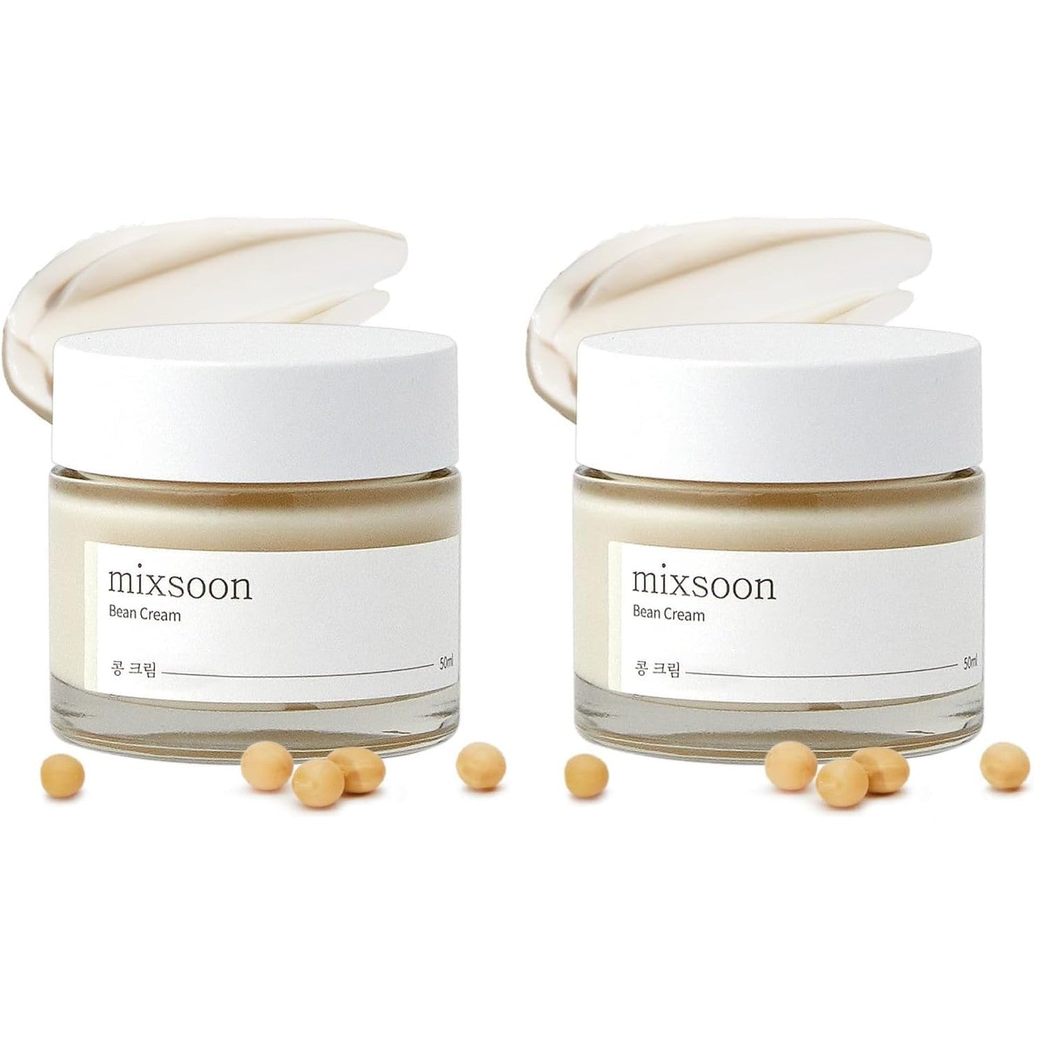mixsoon Bean Cream - Deeply Nourishing & Lightweight Moisturizer, 0.85fl oz | Nourishing Fermented Soy Moisturizer for Smooth Texture & Long-Lasting Soothing Hydration for a Radiant, Balanced Glow, 25ml
