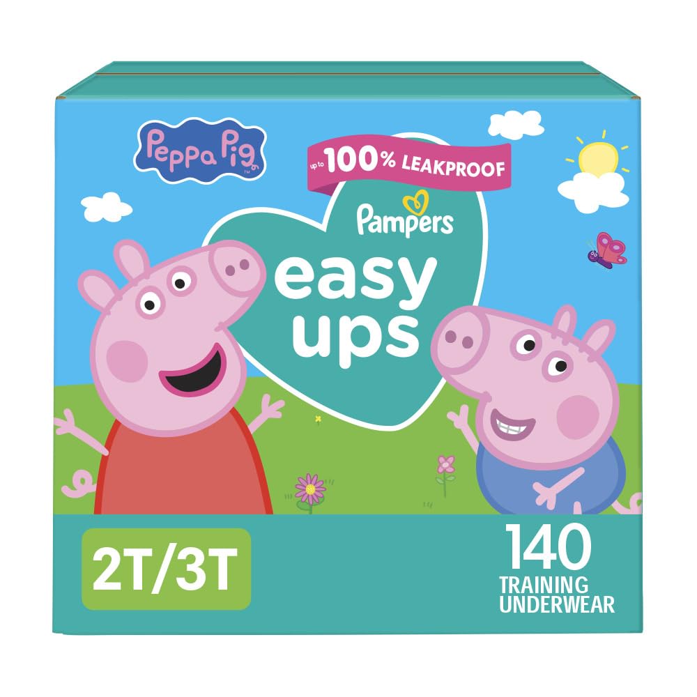 Buy now Pampers Training Pants - Easy Ups Girls & Boys - Size 3T-4T, 22 Count, Peppa Pig Underwear (Packaging May Vary) at indiglob india