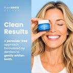 PurelyWHITE DELUXE, Updated Design Whitening Powder - Removes Stains, No Sensitivity - Enamel-Safe Toothpaste Whitening Powder for Coffee, Tea, Food, and Wine.