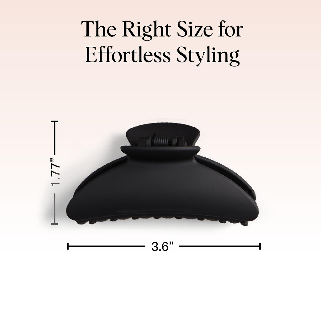 Buy now Kitsch Medium Claw Clips for Women - Strong Hold & Stylish Glossy Puffy Design Hair Accessories | Half-Up or Full Updos | Ideal Gifts for Women - 2pc Set, Black & Tort at indiglob india