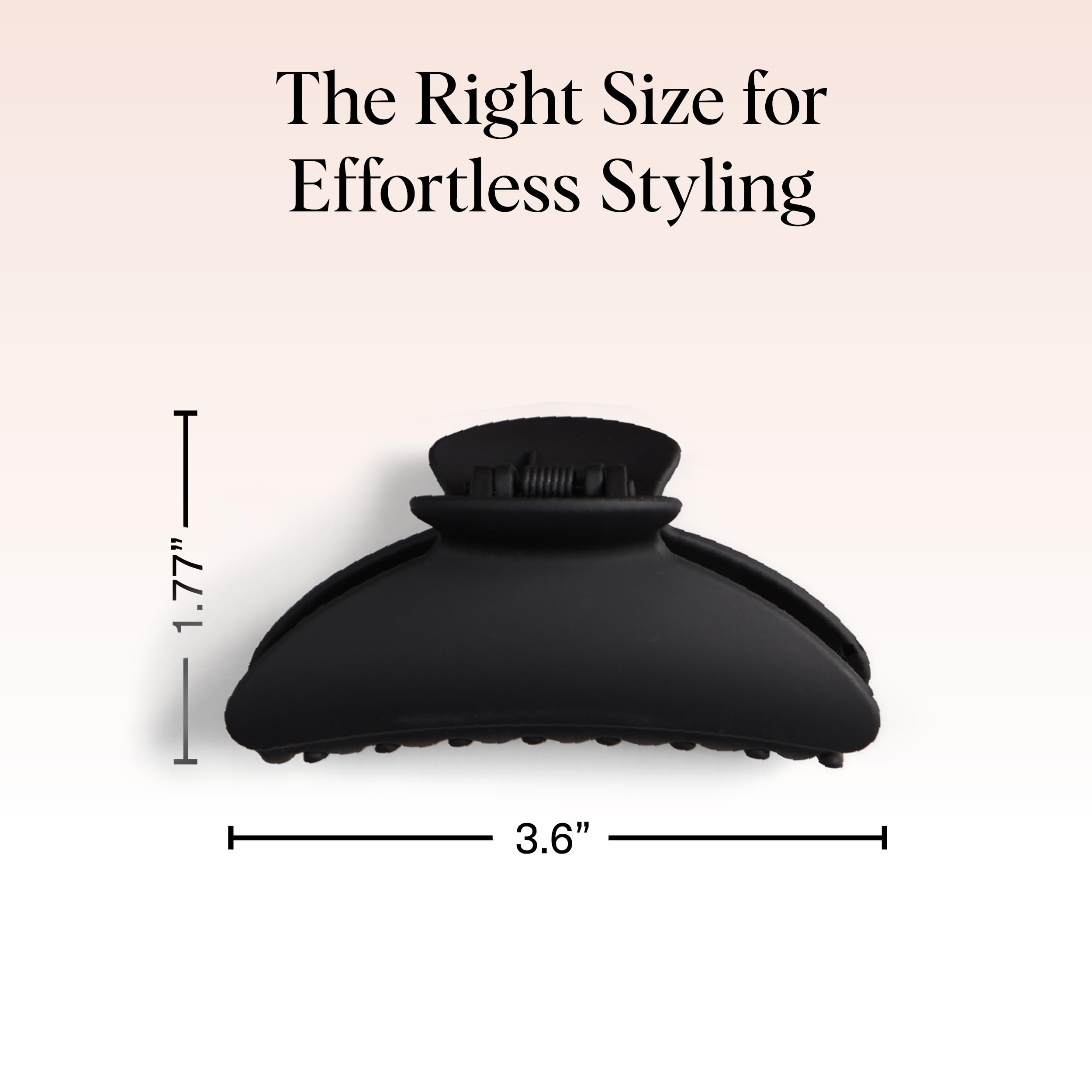 Buy now Kitsch Medium Claw Clips for Women - Strong Hold & Stylish Glossy Puffy Design Hair Accessories | Half-Up or Full Updos | Ideal Gifts for Women - 2pc Set, Black & Tort at indiglob india