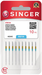 SINGER 10-Pack Stretch 2045 Sewing Machine Needles, Size 90/14