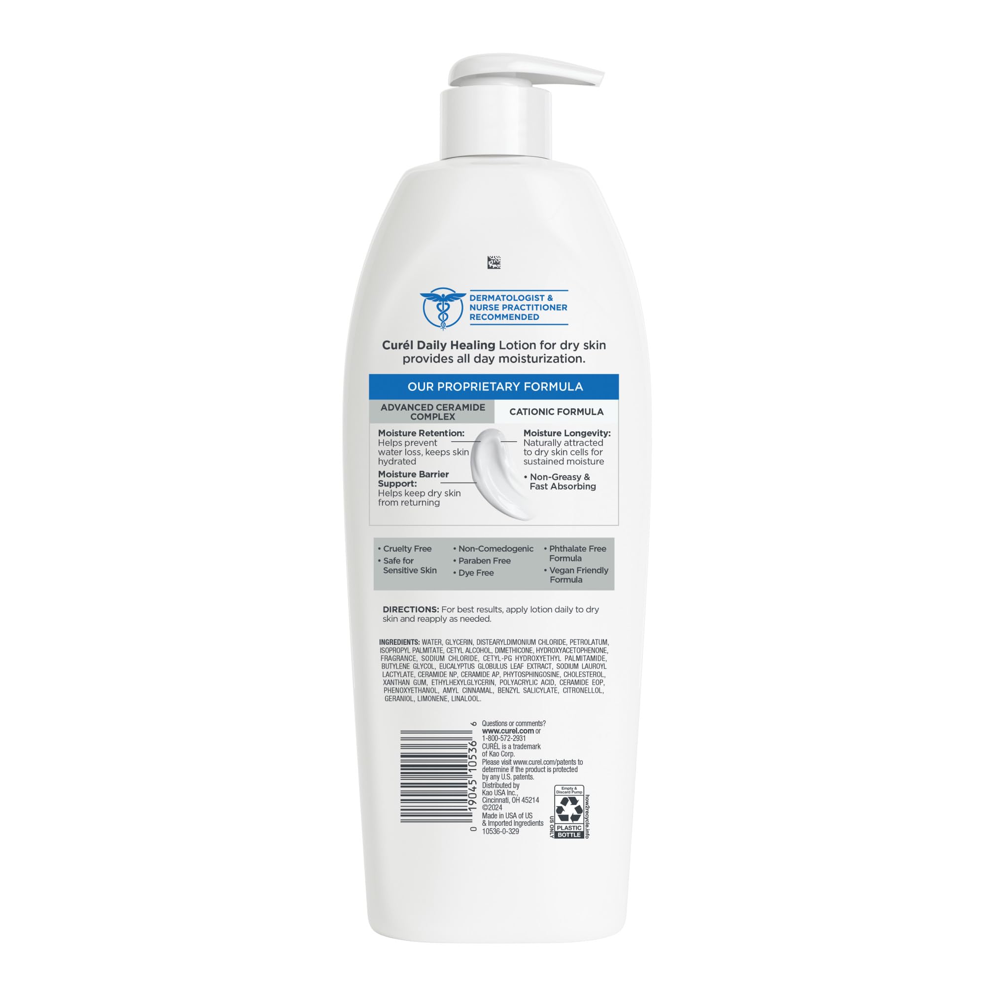 Buy now Curel Daily Healing Body Lotion for Dry Skin, Dermatologist Recommended Hydrating Body Lotion with Advanced Ceramides Complex, 20 Oz at indiglob india