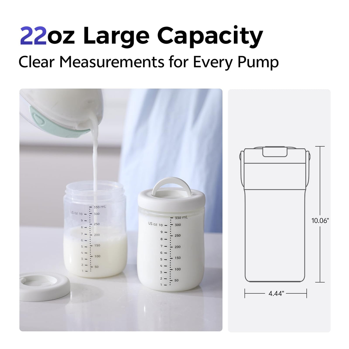 22oz Portable Breast Milk Cooler for Work & Travel, 30H+ Chill
