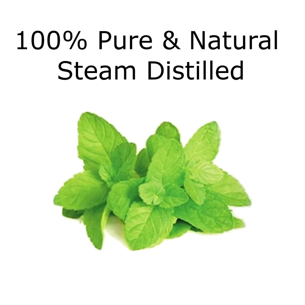 Buy now Peppermint Essential Oil 4 oz. with Huge Glass Bottle, Glass Dropper, and Sprayer. Detailed User's Guide E-Book. Skin Care, Garden Care, and Hair Care. at indiglob india