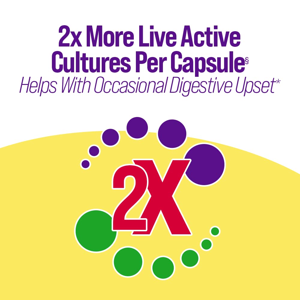 Culturelle Ultimate Strength Probiotic for Women & Men, 20B CFUs, 20 Count | Lactobacillus rhamnosus GG Strain, Daily Gut Health Support*, Vegetarian Capsule, No Refrigeration Needed, No Gluten, No Soy