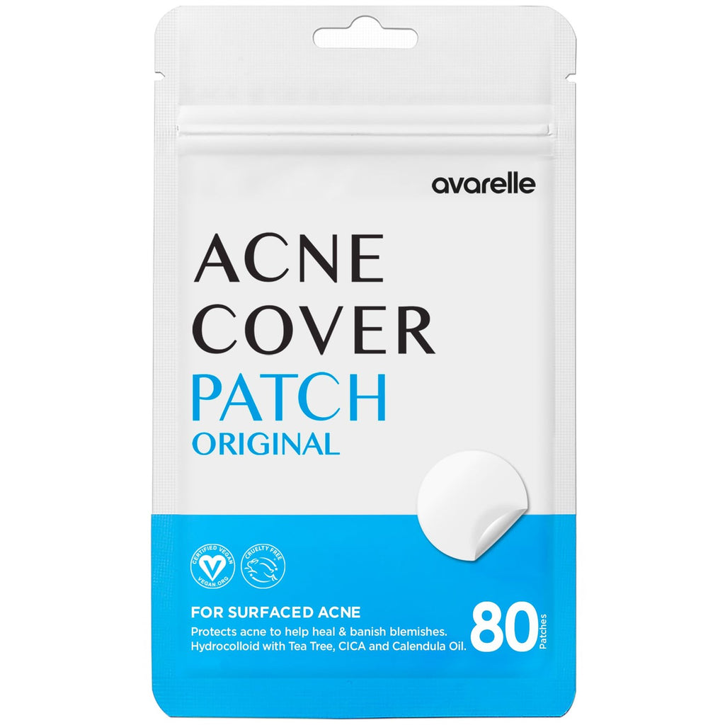 Buy now AVARELLE Acne Cover Patches, Eligible Hydrocolloid Pimple Patches for Face with Tea Tree Oil, Korean Skincare Zit Patches for Face | HSA Store Eligible Items | Vegan, Cruelty-free at indiglob india